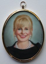 portrait miniature painting of Ann Scott